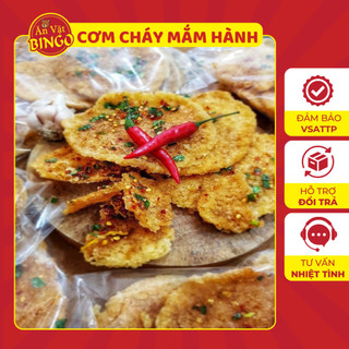 Cơm cháy mắm hành ĂN VẶT BINGO, Cơm cháy chiên mắm hành siêu ngon đặc sản Sài Gòn