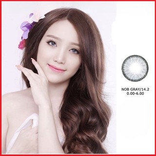 HỎA TỐC Lens Xám Tây có độ cận LỆCH ĐỘ sẵn 0-6 độ PONY GRAY kính áp tròng cận Hàn quốc ANGELA PONY GRAY