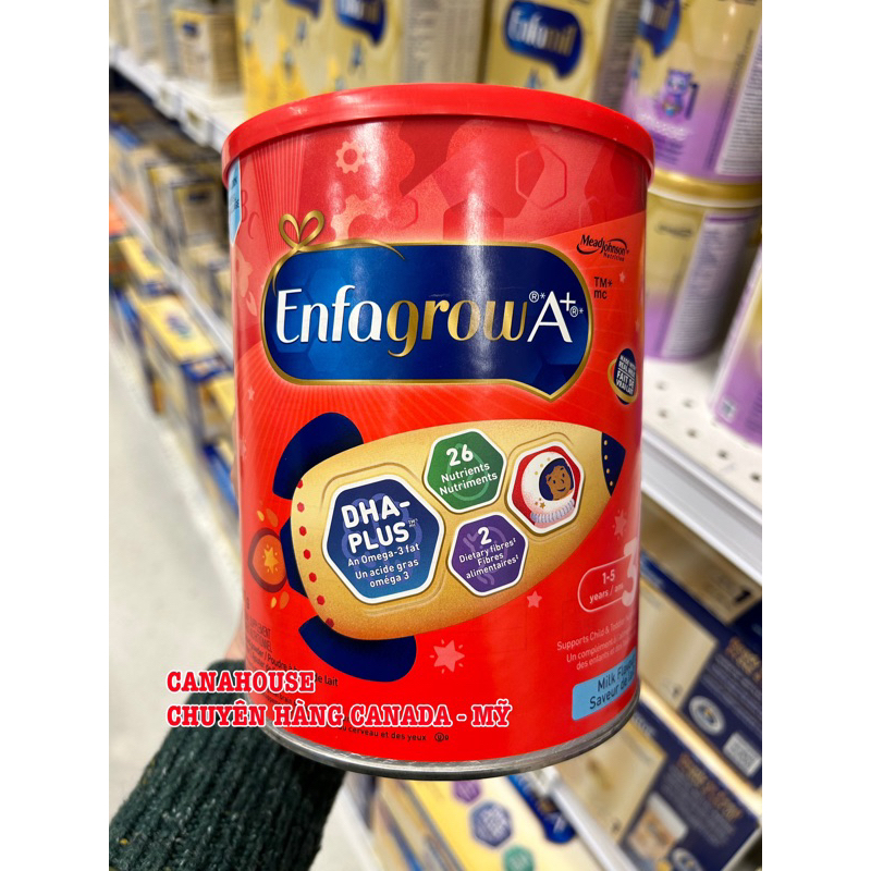 [SIZE LỚN] Sữa bột Enfagrow A+ Canada  Số 3 907gr - Vị Sữa