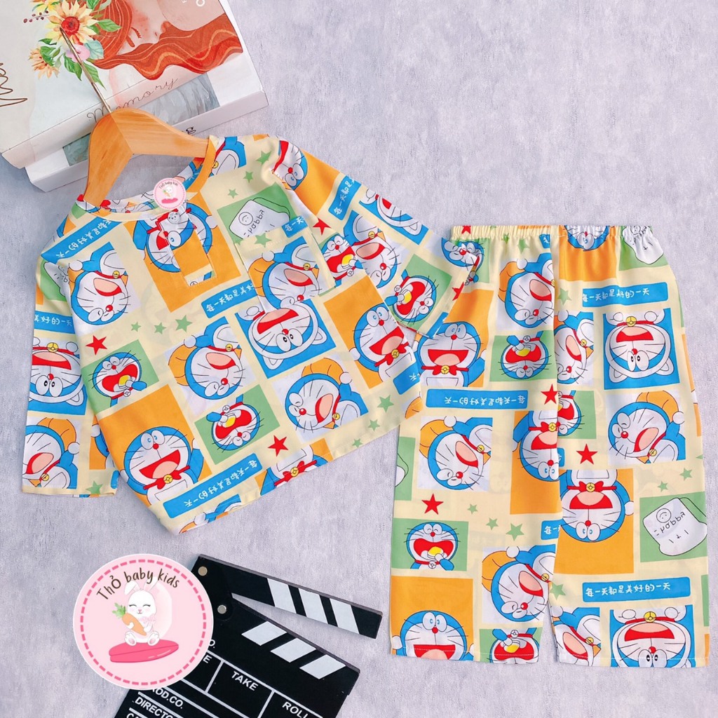 Bộ lanh/tole bé trai tay dài quần dài shop thỏ baby kids