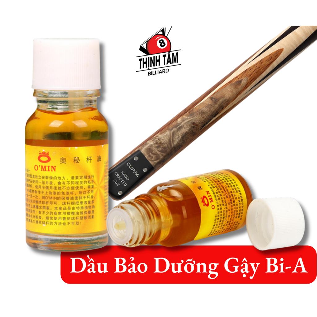 Dầu Bảo Dưỡng Gậy Bida, Bảo Vệ Cơ Bi-A, Làm Bóng Đồ Gỗ, Chống Cong Vênh CLB [ DẦU BẢO DƯỠNG GẬY ]
