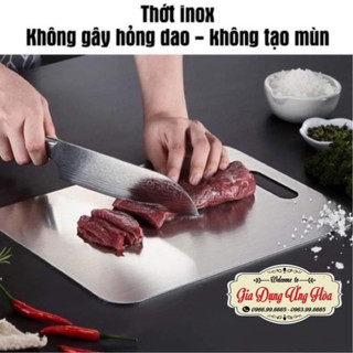 Thớt inox 304 cao cấp size lớn kháng khuẩn cường lực vệ sinh dễ dàng chống ẩm mốc