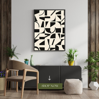 Tranh canvas TRỪU TƯỢNG có khung treo tường- ANNA DECOR SÀI GÒN