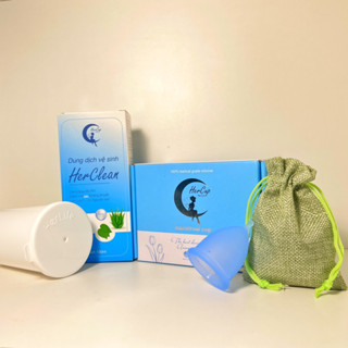  Cốc nguyệt san Hercup   Mẫu mới kèm bộ phụ kiện tiệt trùng  