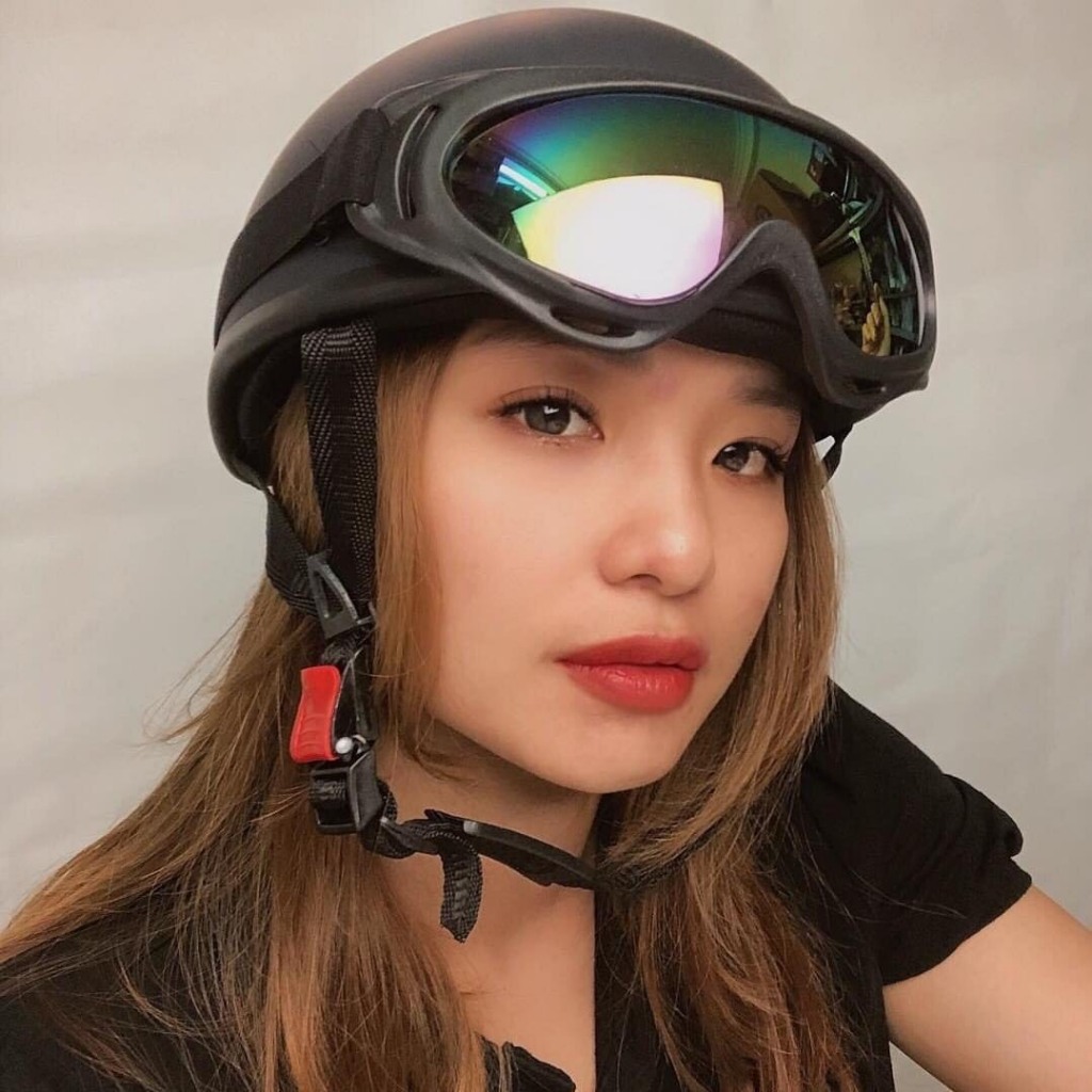 Mũ bảo hiểu phượt kèm kính