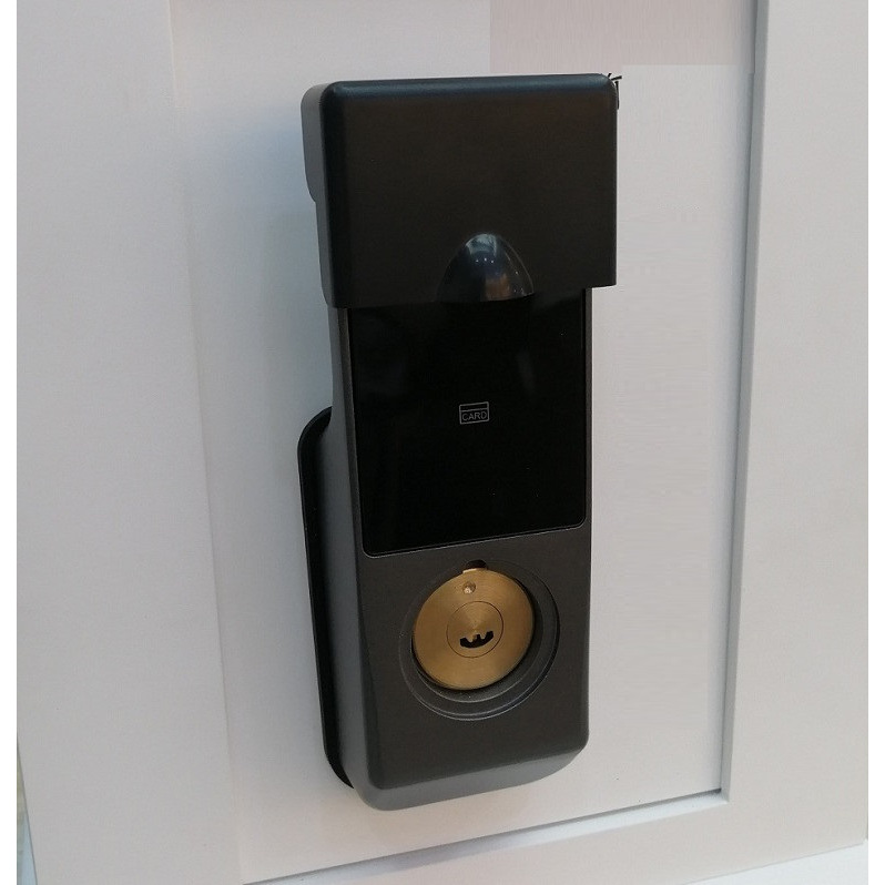 Khoá  2 mặt: Vân tay + mã số + thẻ từ + chìa cơ và App Tuya wifi chuyên cho cửa sắt