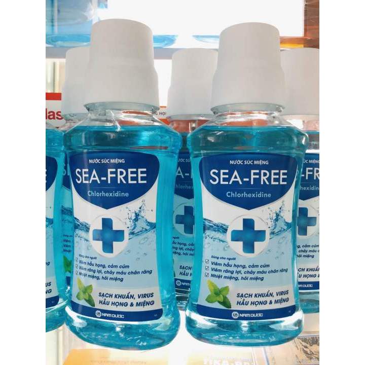 SEA-FREE CHLORHEXIDINE NAM DƯỢC 250ML - NƯỚC SÚC MIỆNG