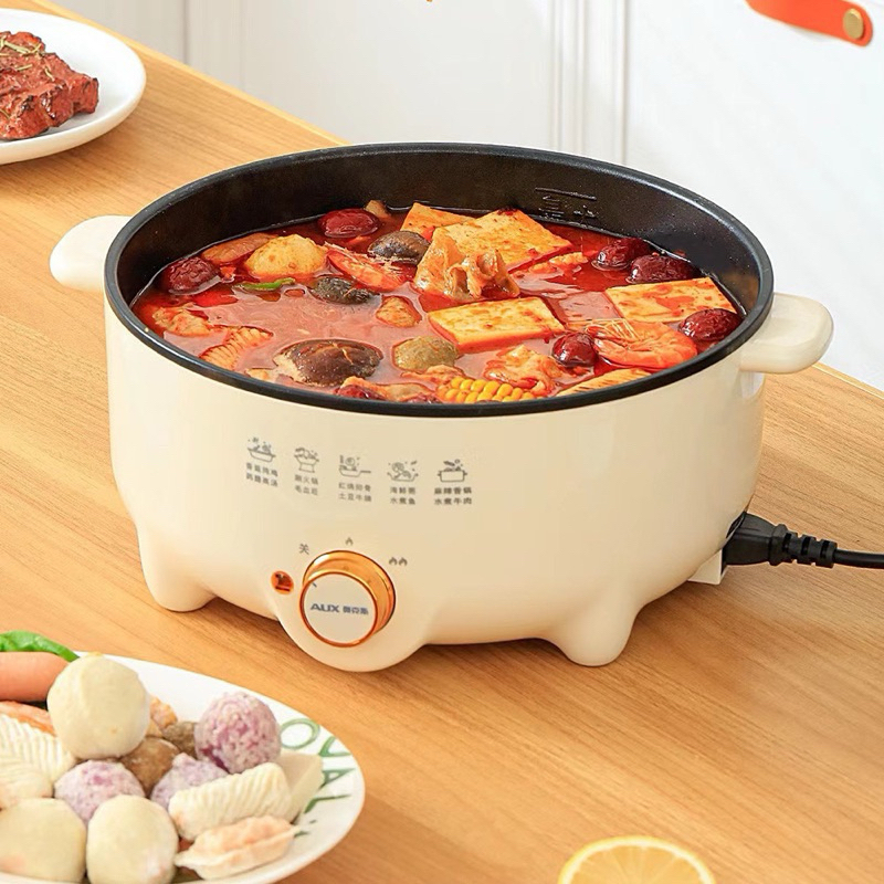 Nồi lẩu điện AUX 5L đa năng, hàng chính hãng