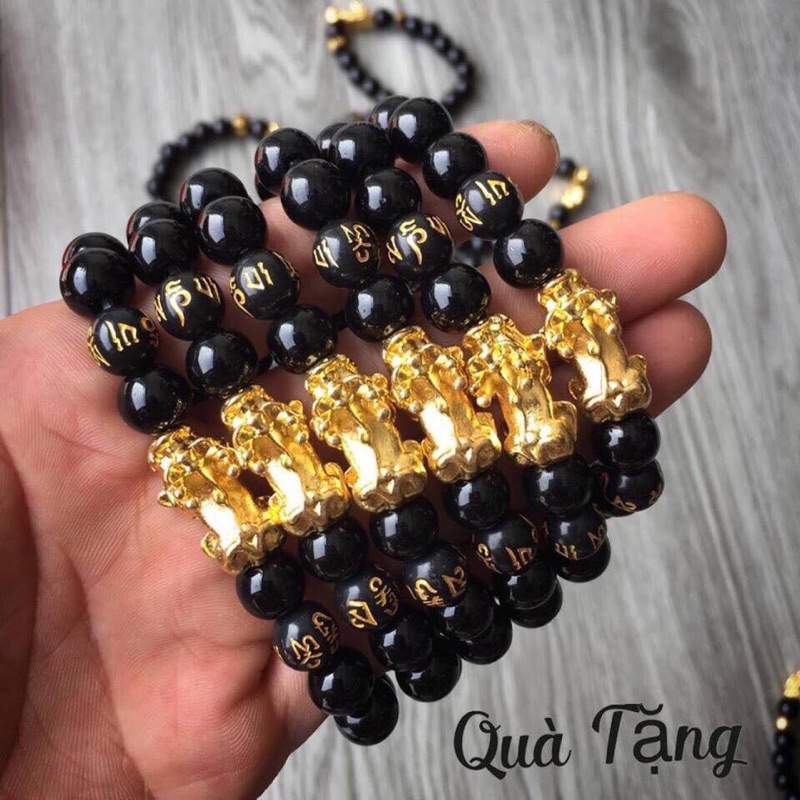 Vòng tay may mắn, vòng phong thủy, vòng đeo tay chuỗi hạt tỳ hưu nam và nữ đá 8Ly