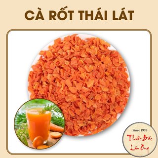 Cà rốt sấy lạnh 500g, hàng khô thái lát, thơm, sạch - Lãn Ông