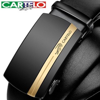 Thắt lưng nam, dây nịt nam da bò Cartelo cao cấp