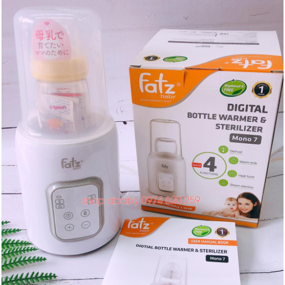 Máy hâm sữa & tiệt trùng điên tử FATZ baby Mono 2-FB3002SL/ Mono 6-FB3001TN/ Mono 7-FB3010TN