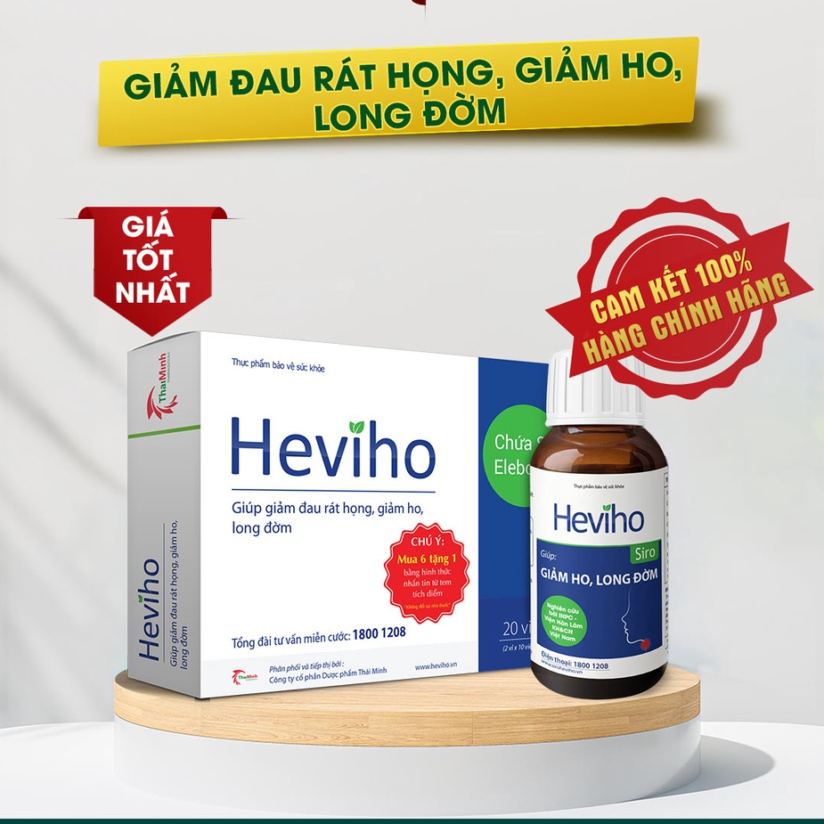 [Chính Hãng] Heviho Thái Minh - Hỗ trợ giảm ho từ thảo dược - Dạng Viên Uống &amp; Siro