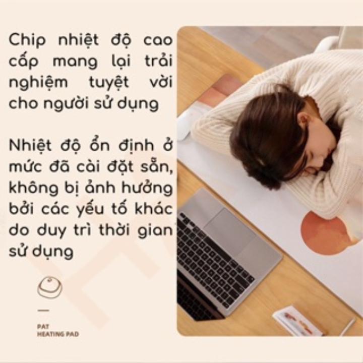 Thảm điện đệm Sothing Xiaomi DSHJ-S-2112, để bàn học sưởi ấm tay, lót bàn phím, nhiệt độ ổn định, an toàn khi sử dụng