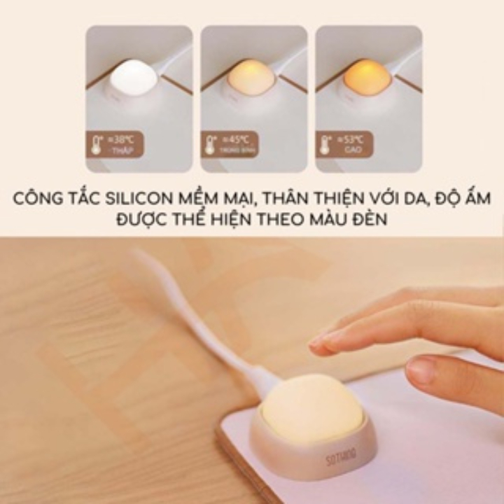 Thảm điện đệm Sothing Xiaomi DSHJ-S-2112, để bàn học sưởi ấm tay, lót bàn phím, nhiệt độ ổn định, an toàn khi sử dụng