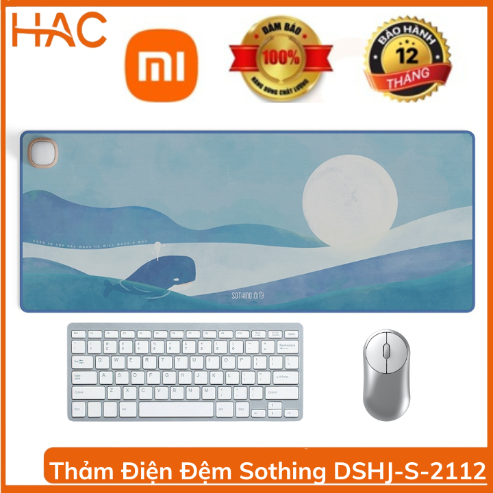 Thảm điện đệm Sothing Xiaomi DSHJ-S-2112, để bàn học sưởi ấm tay, lót bàn phím, nhiệt độ ổn định, an toàn khi sử dụng