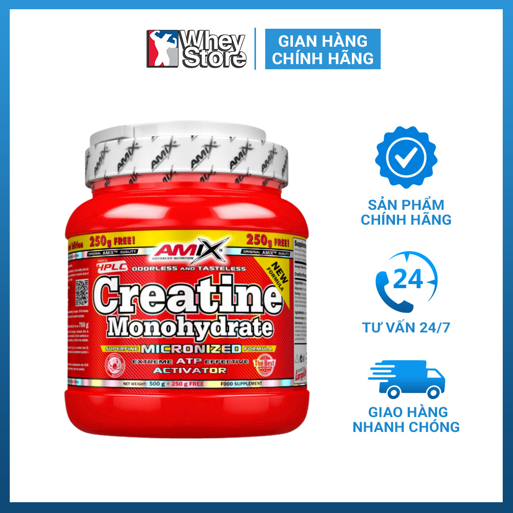 Tăng Sức Mạnh Cơ Bắp  Amix Creatine Monohydrate Powder 500g Chính Hãng