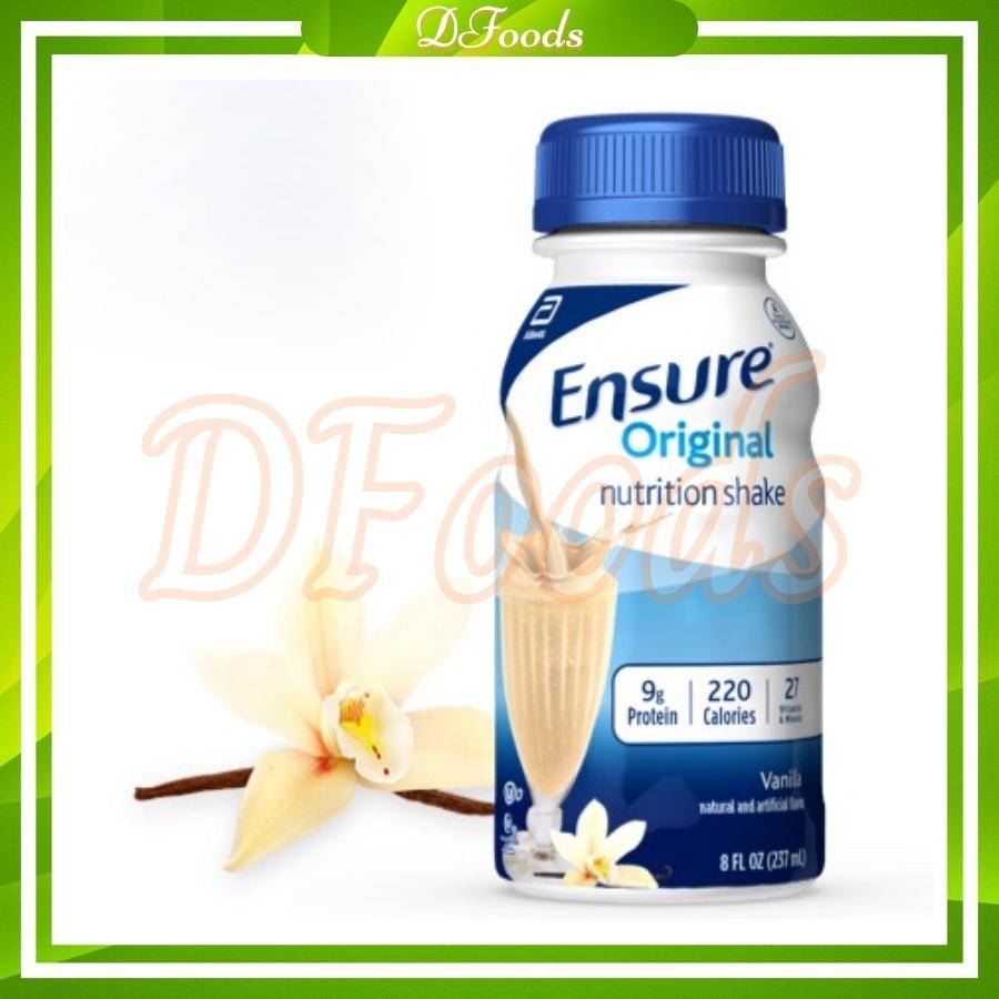 Thùng 16,24,30 chai sữa Ensure nước Original Nutrition Shake hương vanilla
