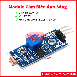 Mạch Module Cảm Biến Ánh Sáng Bằng Quang Trở