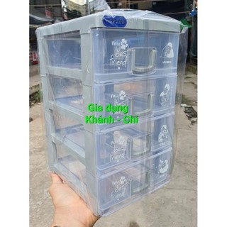 Tủ nhựa mini Duy Tân 4 tầng