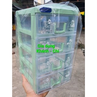 Tủ nhựa mini Duy Tân 4 tầng