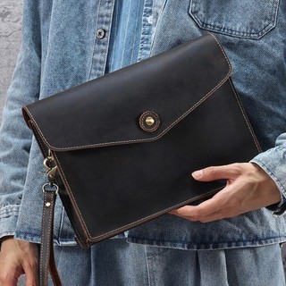 Clutch da bò sáp có dây đeo chéo tiện lợi db239
