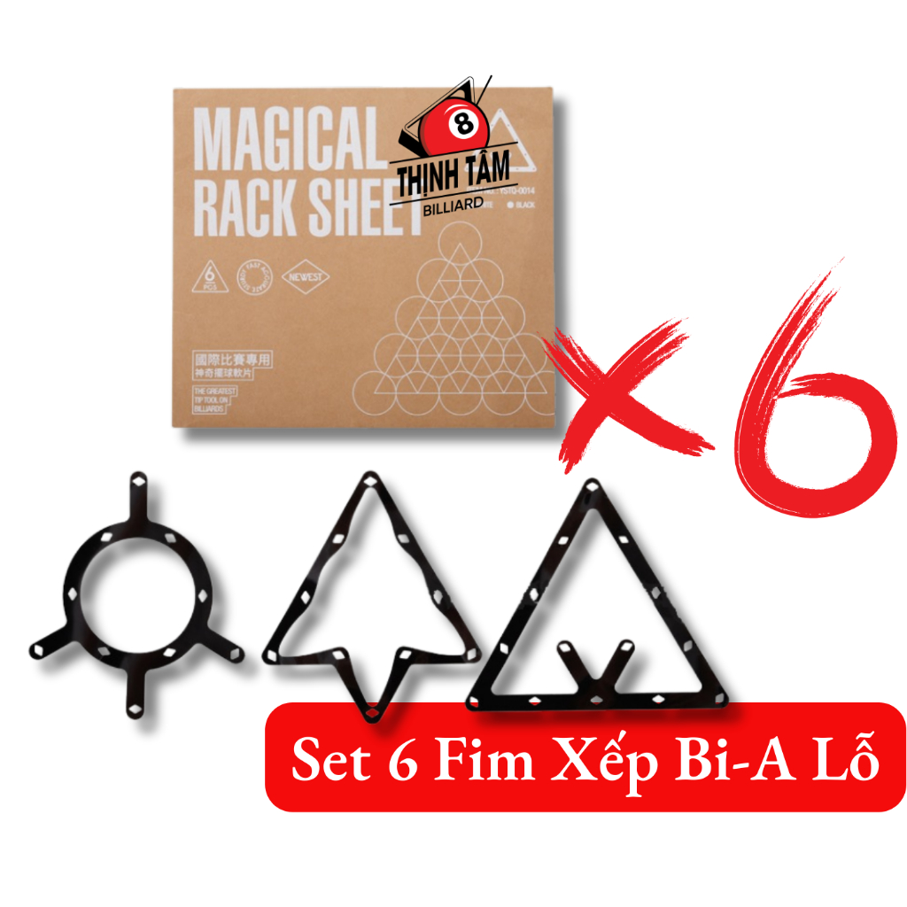 Set 6 Phim (Fim) Xếp 9-10 Bi Bi-A Lỗ, Phim Con Rùa, Phim Tam Giác Xếp Bida Pool [ SET 6 FILM XẾP ]