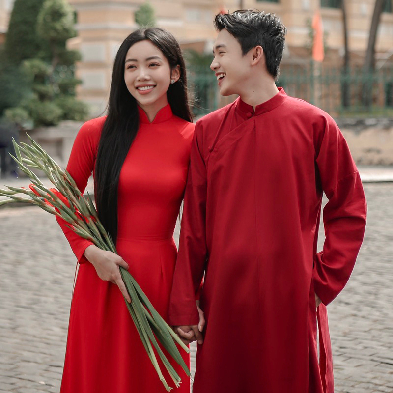 Áo dài ngũ thân cúc tròn có BIGSIZE 120kg