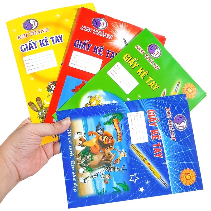 Bìa kê tay Kim Thành / Giấy kê tay cho học sinh tiểu học giữ vở sạch chữ đẹp