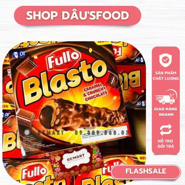 Bánh Xốp Sôcôla Fullo Blasto (Hộp 15 cái)