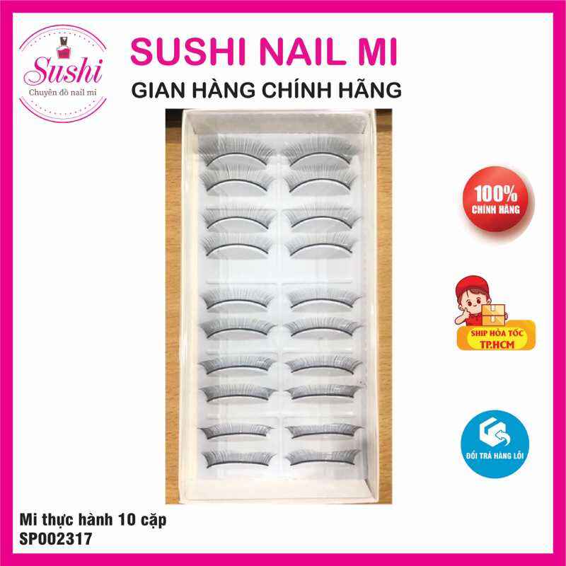 Mi giả tập nối đầu ma nơ canh dành cho học viên thực hành - Sushi Nail Mi