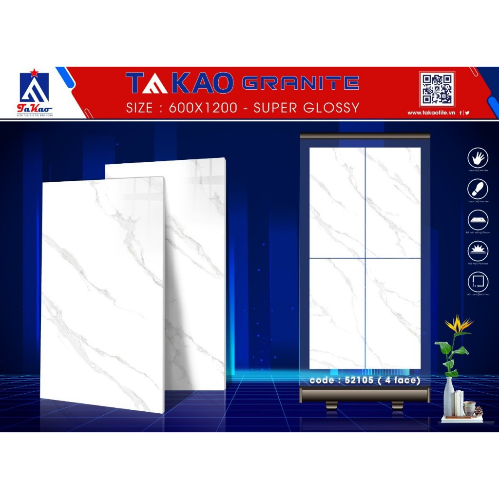 Gạch ốp lát TaKao - gạch 60x120cm - gạch lát nền cầu thang - gạch ốp tường - gạch takao ( Hà Nội )