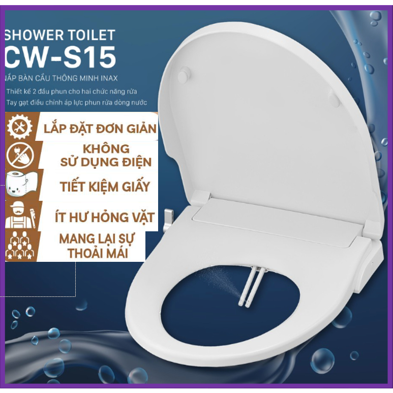 Nắp bồn cầu thông minh Inax CW-S15