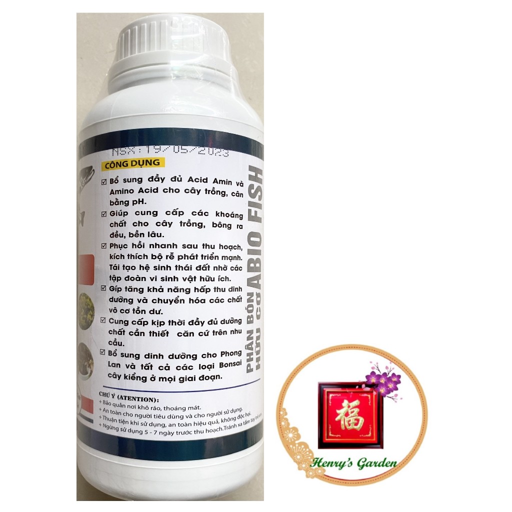 Phân Bón Đạm Cá Mỹ Bio Fish không mùi - #129A# 1 lít