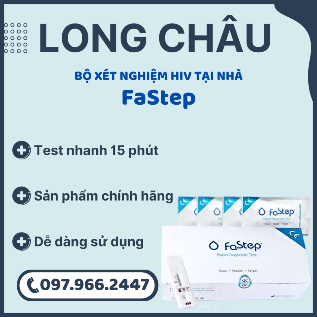 Bộ Xét Nghiệm Nhanh HIV  Fastep Tại Nhà An Toàn, Bảo Mật Thông Tin