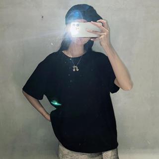 Áo phông ngắn tay vải thun giấy mỏng mát thêu logo