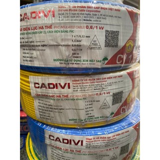 Dây điện đơn cadivi - lion 1.5, 2.5, 4.0, 6.0, 8.0 đủ size - giá bán theo mét