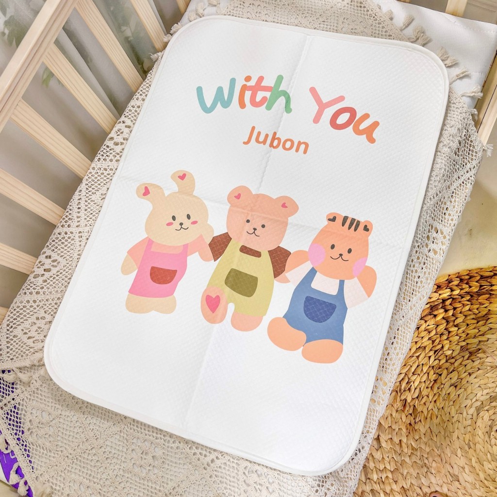 Tấm lót chống thấm chống nước 4D phong cách Hàn dễ thương