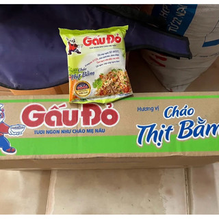 Thùng cháo Gấu đỏ thịt bầm (50 gói )