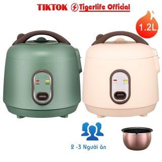 Nồi cơm điện Mini Tiger Life đa năng tích hợp 2 ngăn - Nấu cơm ngon, nấu cháo, hầm, hấp luộc