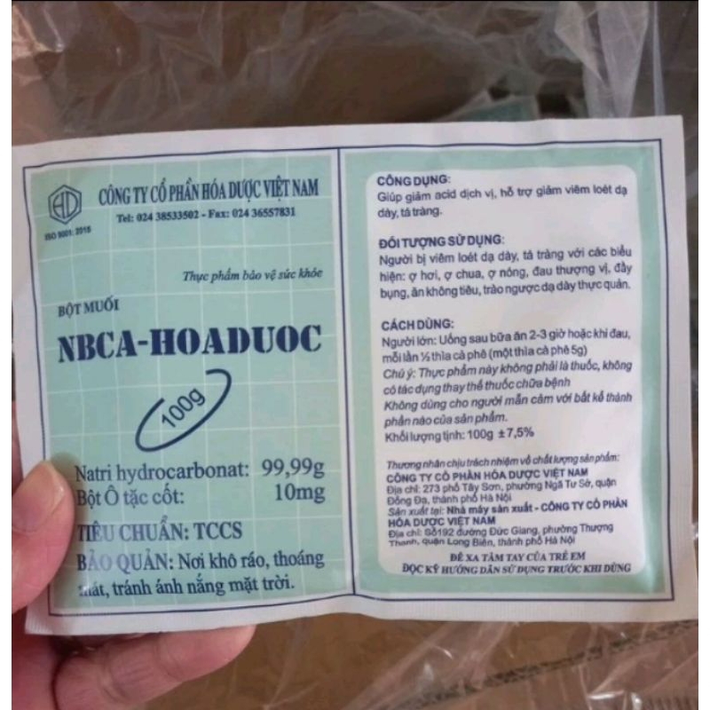 Bột muối NABICAR 100g Hóa Dược