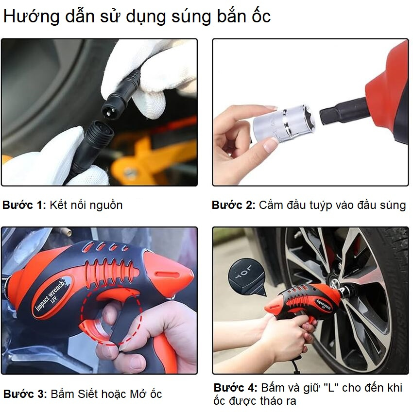 Bộ nâng kích gầm điện và máy siết ốc ô tô đa năng 2 trong 1 ROGTZ TY-001 dùng cho xe tải 3 tấn - HÀNG CHÍNH HÃNG
