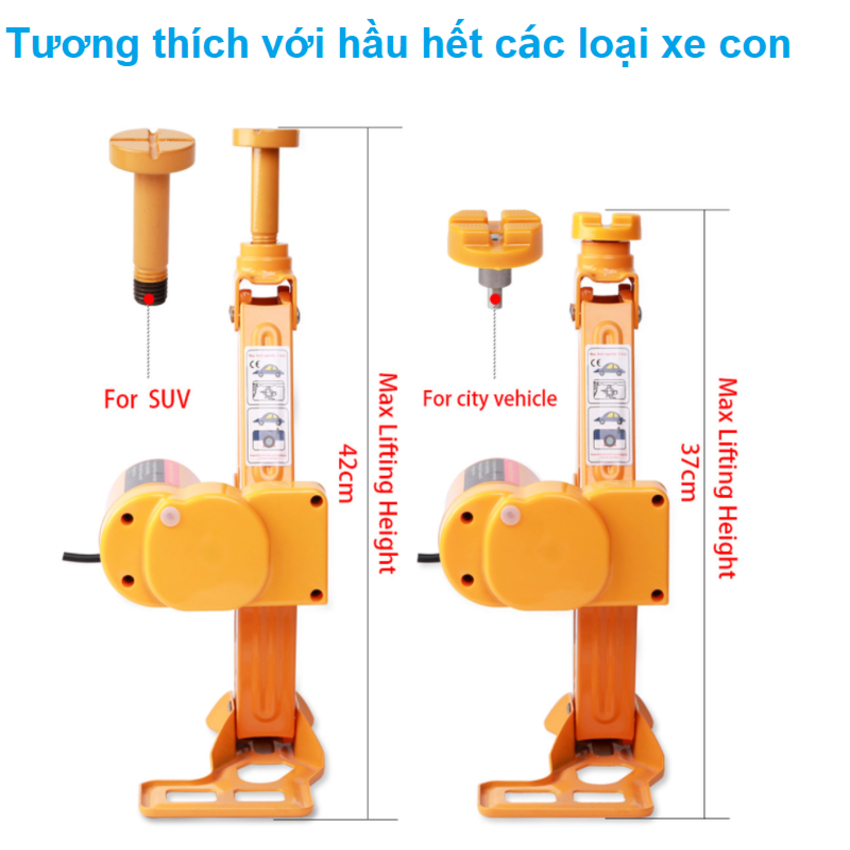 Bộ nâng kích gầm điện và máy siết ốc ô tô đa năng 2 trong 1 ROGTZ TY-001 dùng cho xe tải 3 tấn - HÀNG CHÍNH HÃNG