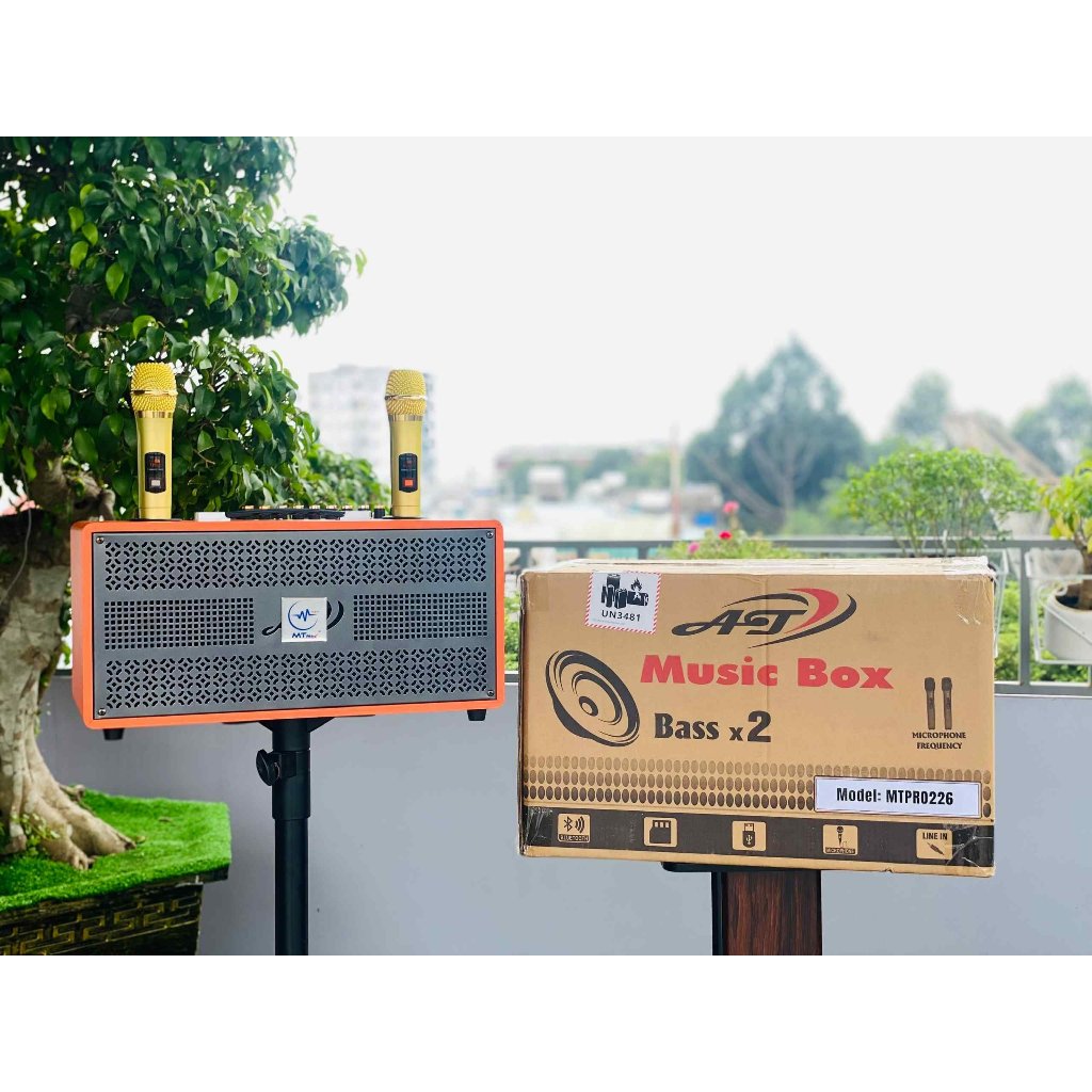 Loa Di Động Xách Tay MTPRO 226 – Công Suất Lớn 150W Bass Đôi 16cm, 10 Nút Chỉnh Âm Cao Cấp, Đi Kèm Micro, Bảo Hành 1 Năm