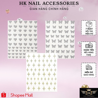 Sticker flash dán trang trí móng hk nail accessories