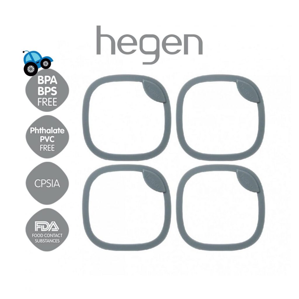 Hegen - Bộ 4 Seal làm kín Hegen thay thế cho phễu, nắp đậy bình sữa, bộ van bình sữa - Hegen chính h