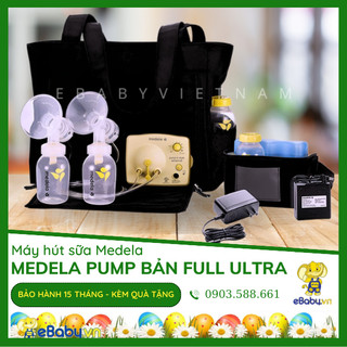 Máy hút sữa nguyên tem medela pump bản đầy đủ giới hạn _ chính hãng - bảo hành 15 tháng toàn quốc + kèm quà tặng