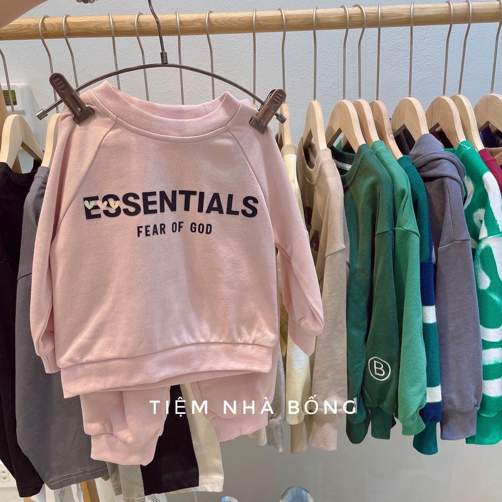 Set Essentials cho bé trai bé gái siêu ưng- Bộ quần áo thu đông trẻ em.