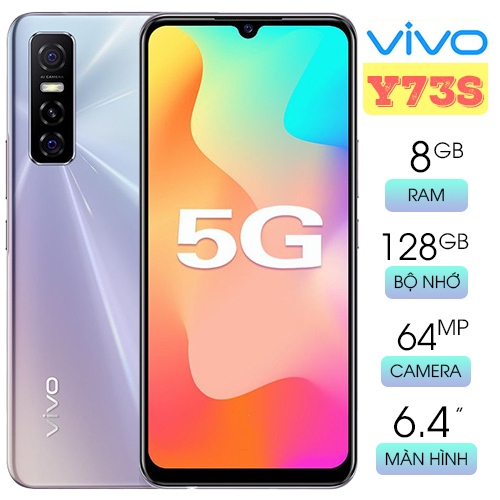 Điện thoại Vivo Y73s 5G RAM 8GB, bộ nhớ 128GB