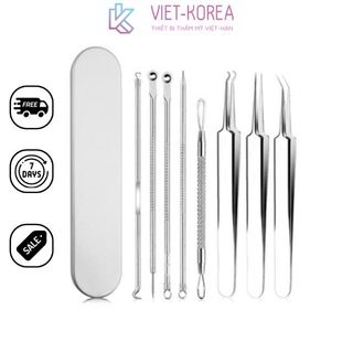 Bộ Nặn Mụn 5 Chi Tiết INOX KHÔNG GỈ Cao Cấp Loại 1 dành cho spa, thẩm mỹ viện